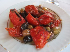 Sundried tomatoes with olives